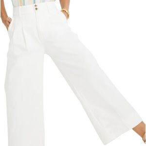 Madewell Pleated Wide Leg Pant Size 6 NWT